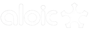 Aloic logo blanco