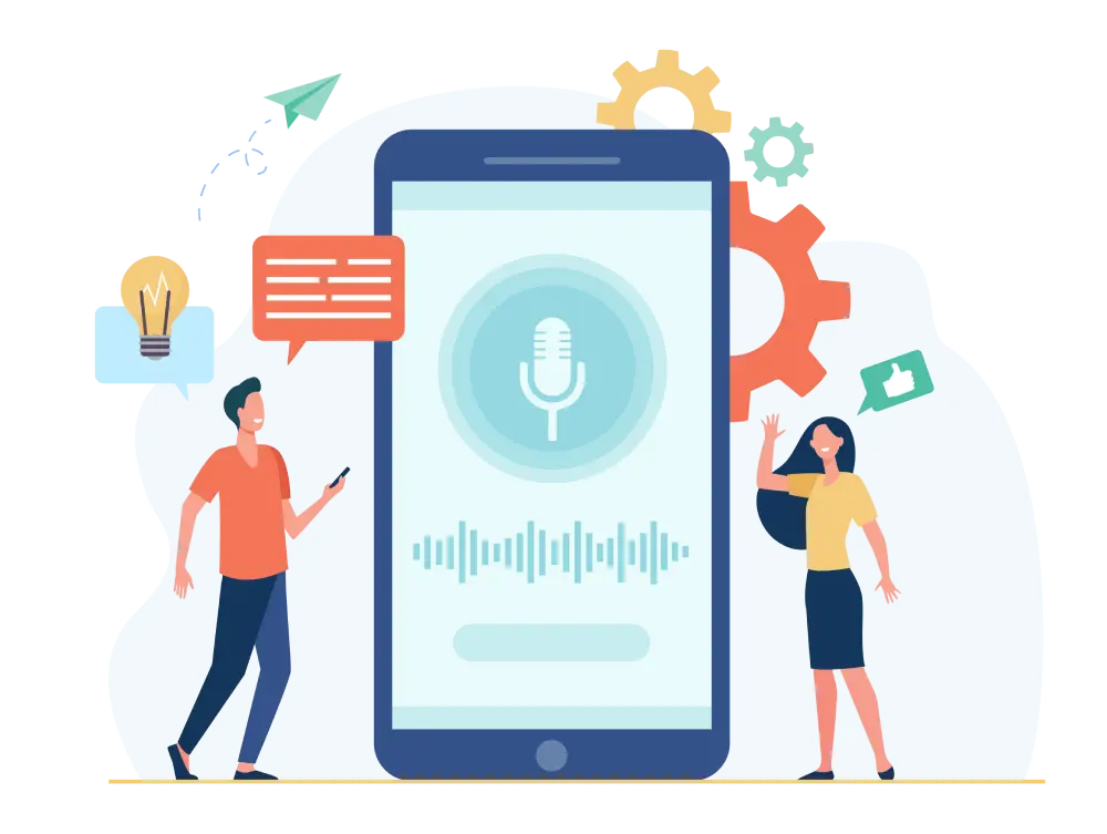 Voice Analytics en Call Center dibujo